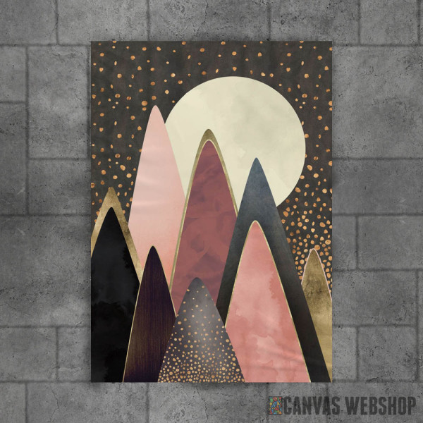 Pink and Gold Peaks