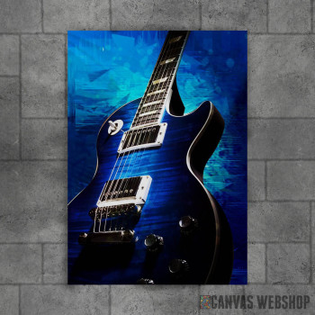 Plava električna gitara Plava električna gitara