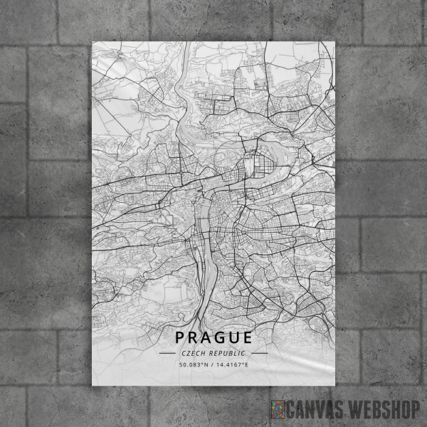 Prag mapa - white