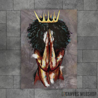 Queen Black woman praying