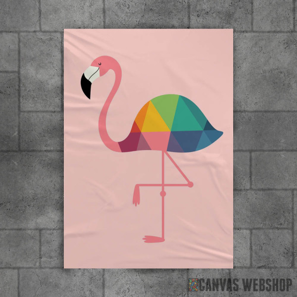 Rainbow Flamingo Time