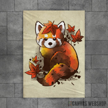 Red panda red leaves Red panda red leaves