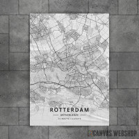 Roterdam mapa - white