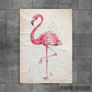 Roze flamingo vodenim bojama