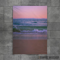 Sandy Beach At Sunset
