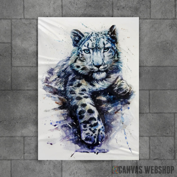 Snow leopard watercolor 3 Snow leopard watercolor 3