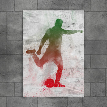 Soccer player painted 4