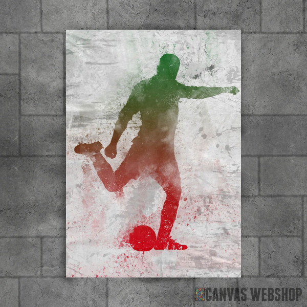 Soccer player painted 4 Soccer player painted 4