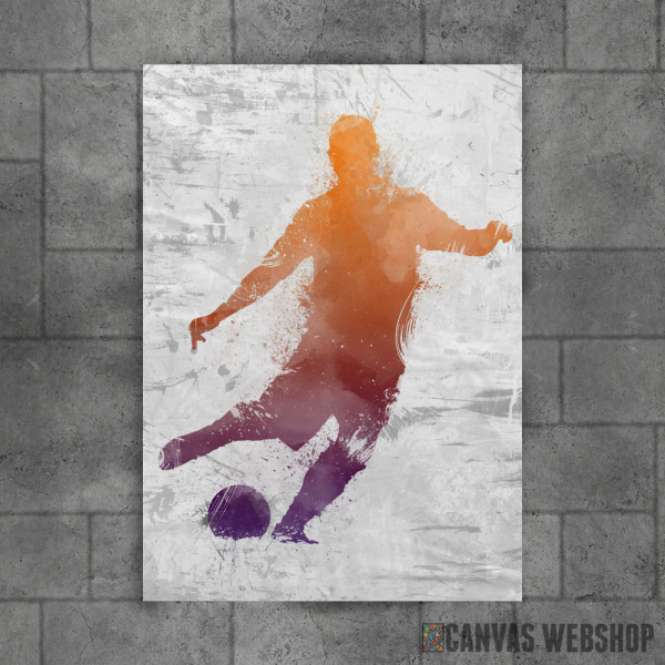 Soccer player painted Soccer player painted