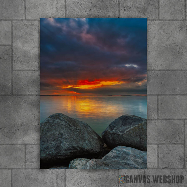 Stones At The Sea Sunset Stones At The Sea Sunset