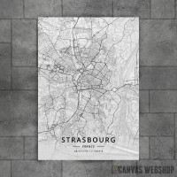 Strazbur mapa - white