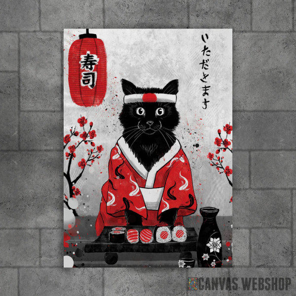 Sushi Cat - Ruby Art Sushi Cat - Ruby Art