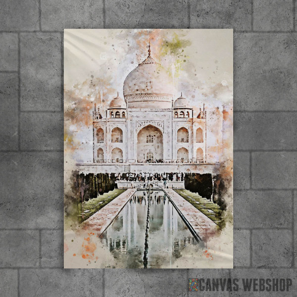 Taj Mahal in Watercolor
