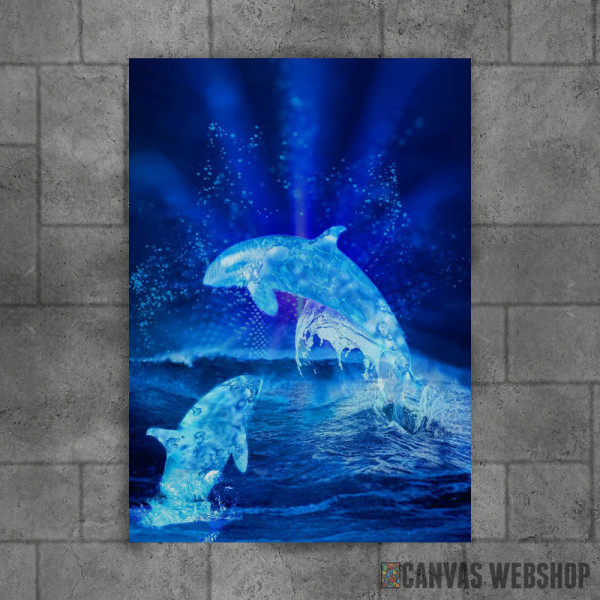 Water blue dolphins Water blue dolphins