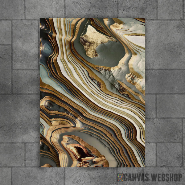 White Gold Agate Abstract White Gold Agate Abstract