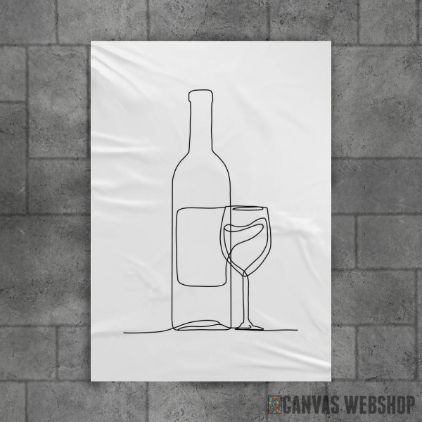Wine Bottle and Glass Wine Bottle and Glass