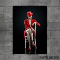 Woman in red Woman in red