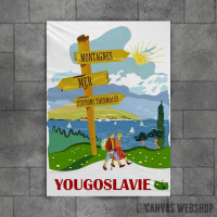Yugoslavia road sign Yugoslavia road sign