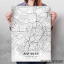 Antverpen mapa - white