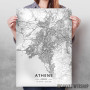 Atina mapa - white