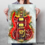 Billy Gibbons red guitar Billy Gibbons red guitar
