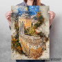 China Wall in Watercolor