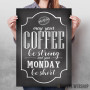 Coffee Strong Quote Coffee Strong Quote