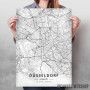 Dizeldorf mapa - white Dizeldorf mapa - white