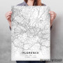 Firenca mapa - white