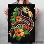 Flamingo tropical calavera