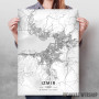 Izmir mapa - white Izmir mapa - white