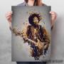Jimi Hendrix painted Jimi Hendrix painted