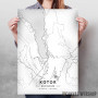 Kotor mapa - white