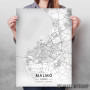 Malme mapa - white