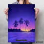 Palm Beach Purple Sunset Palm Beach Purple Sunset