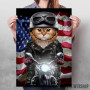 Patriot Cat on Motorcycle Patriot Cat on Motorcycle