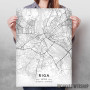 Riga mapa - white Riga mapa - white