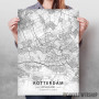 Roterdam mapa - white