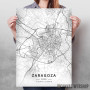 Saragosa mapa - white