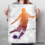 Soccer player painted Soccer player painted