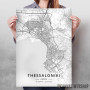 Solun mapa - white Solun mapa - white