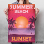Summer Palm Beach Sunset