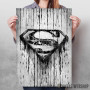 Superman logo scratched Superman logo scratched