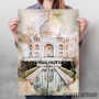 Taj Mahal in Watercolor