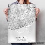 Toronto mapa - white Toronto mapa - white