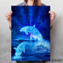 Water blue dolphins Water blue dolphins