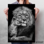 lion with baby lion