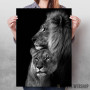 lions Love black and white 2