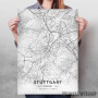 Štutgart mapa - white