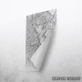 Boston mapa - white Boston mapa - white